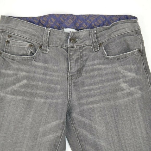 Faith Hope Love Mid Rise Boot Cut Gray Jeans - Picture 6 of 8